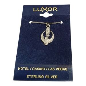 Luxor Las Vegas  Silver Isis Necklace NIB…